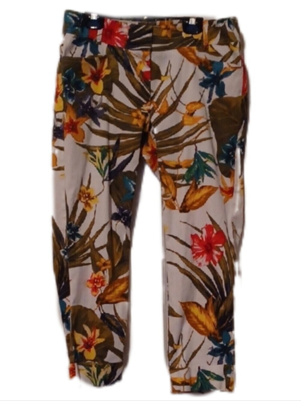 -- Cache Multicolor Leaf Print Pants Women's Size 6
